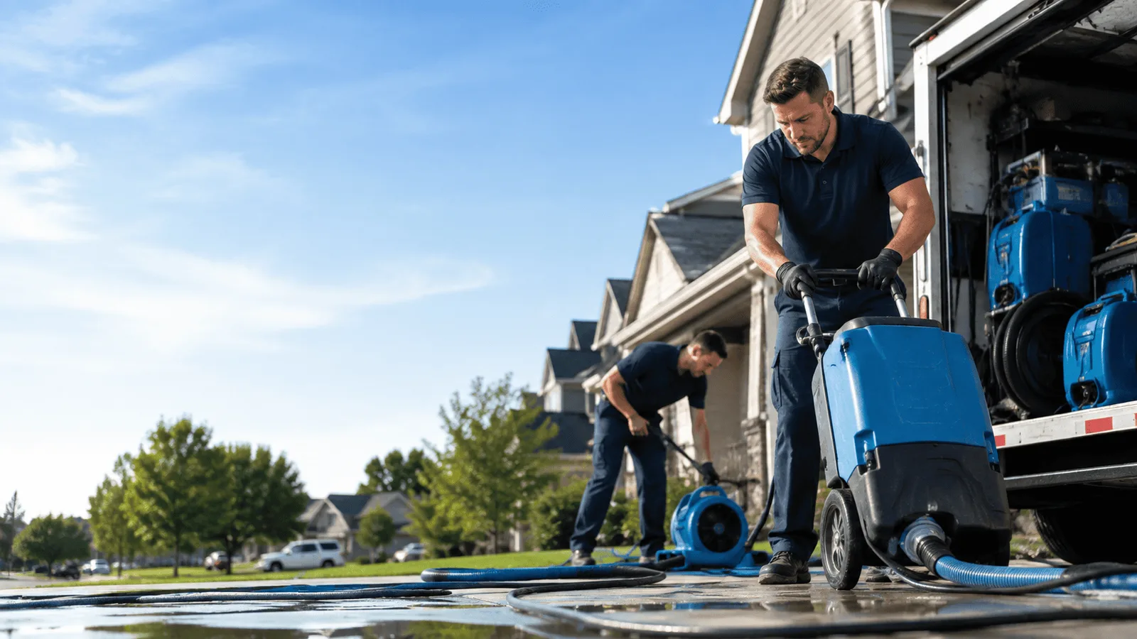 Dehumidification being performed in Glenwood, NJ
